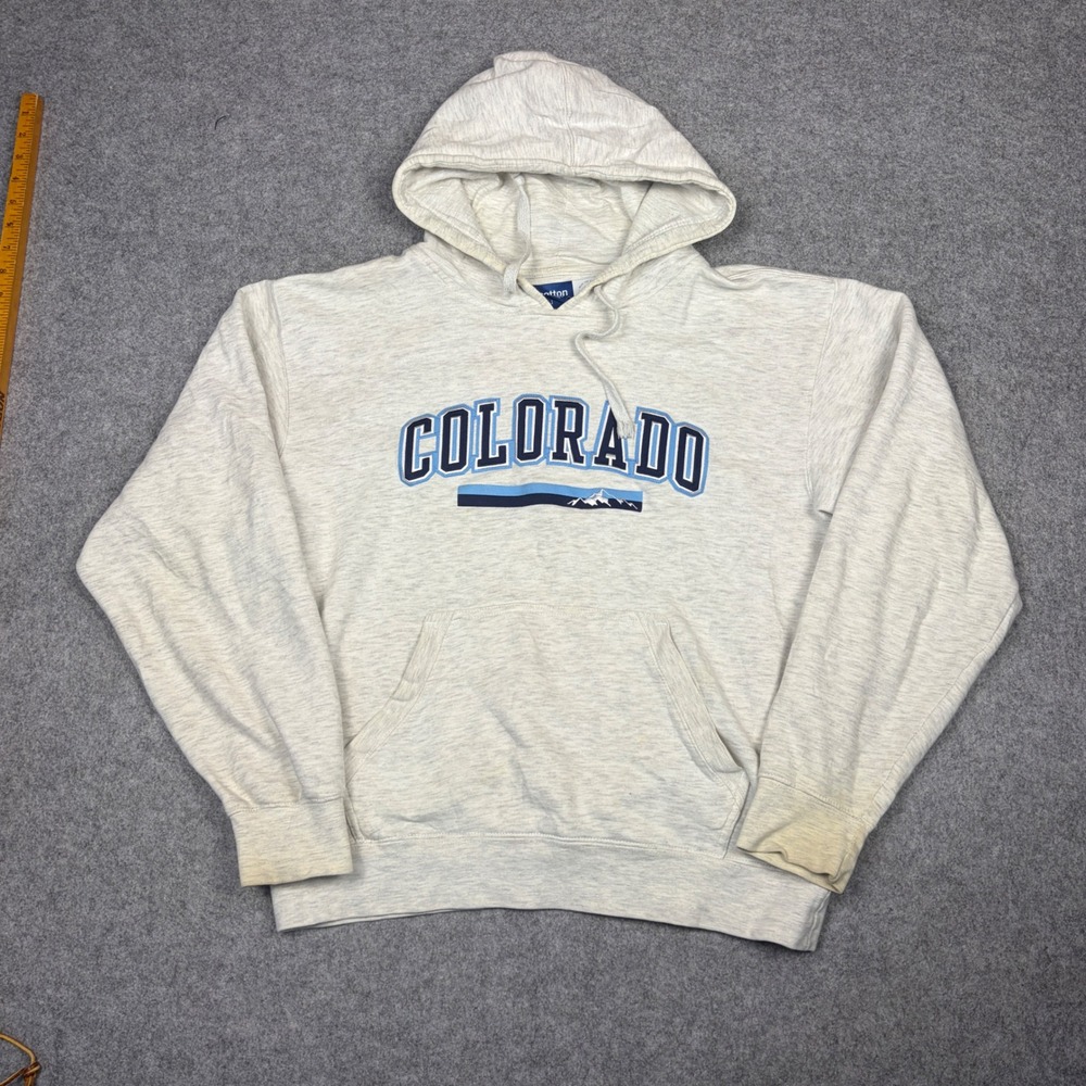Gear for Sports Colorado Hoodie Mens Medium Gray Big Cotton Pullover Sweatshirt